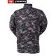 Anti UV Army Camouflage Clothes With Zigzag Stitched Mandarin Collar