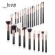 Jessup 25pcs Black/Rose gold Pro Makeup Brushes Set Oem Makeup Manufacturer Makeup Accessories Wholesale T155