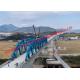 Curved String Steel Truss Stiffened Continuous Beam Structure High Speed Railway Bridge
