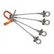 Oem Flat Eye 12mm Wire Rope Lifting Slings Stainless Steel With Shackle