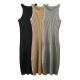 OEM maufactory  Summer Narrow Shoulder Vest Skirt Sleeveless New Side Split Pits Sexy Hip Skirt