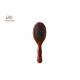 Red Wooden Handle 9.36 Inch Soft Paddle Brush For Hair