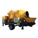 Forced Mini Mobile Transfer Pump Ready Mix Diesel Concrete Mixer With Pump