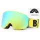 Detachable Ski Goggles Anti Scratch OTG Design Three Layer Foam Thickness 15mm