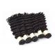 Deep Wave Remy Human Hair Extensions , Natural Color Virgin Mongolian Curly Hair