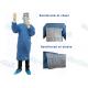 Ultrasonic Bonding Disposable Examination Gowns , Impervious SMMS Disposable Gowns Chest Fabric Reinforced