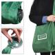 210D Polyester Reusable Grocery Bags Folding Shopping Bags Fold Into Pouch