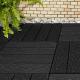 Outdoor Square Wood Deck Tiles Weather Resistant Interlocking Design