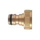 Brass Quick Connect Water Hose Fittings , Female Garden Hose Quick Connect