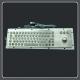 Stainless Steel 71 Key Keyboard , Vandal Proof Keypad With 38mm 25mm Tracker Ball