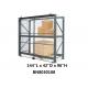 Theft Preventing Pallet Rack Security Enclosure 12' Long 42 Inch Deep 8' High