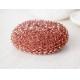 Eco Friendly Pure Copper Dish Scrubber Mesh Shape For Hotel And Restaurant