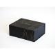 Black Cardboard Paper Box Packaging Storage / Drawer Gift Box Customized Shape