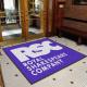 Commercial Entryway Logo Custom Logo Mats NBR Rubber Backed Nylon Fiber Surface