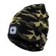 Factory Price LED Lighted Beanie Cap Hip Hop Men Knit Hat Winter Warm Hunting Camping Running Hat Gifts For Woman Man
