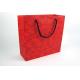 Pantone Color Small Jewellery Gift Bags , Nylon Rope Paper Bags With Handles
