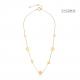 Luxury 14k Stainless Steel Fashion Necklaces 7 White Shell Inlaid Necklaces