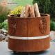Classical Prerusted Corten Steel Round Fire Pit 3.0mm Thick For Garden