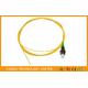 1.5M 0.9mm Yellow Fiber Optic Cable APC FC Pigtail SM Green Boot For Telecom