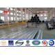ISO 9001 Steel Metal Power Pole For 10M 33kv Transmission Line