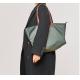 32cm Green Nylon Tote Bag ISO9001 Oversized Satchel Handbags