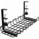 Single Tier Perforated Cable Tray for Multifunctional Cable Management on Office Desk