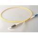 DIN To LC 2MM Patch Cord , 1 Core Single Mode Yellow Fiber Patch Cord