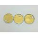 Food Grade Penny Aluminium Foil Lids For Infant Powder Container Packing Non Spill Gold Color Easy Peel EOE