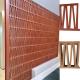 M Pattern Roman Style Building Wall Veneer Breeze Block Clay Bricks Hollowed Terracotta Decorative Wall Tile