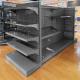 Cold Rolled Steel Retail Supermarket Shelving System With 30-80KG/Layer Load Capacity