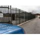 1m High Metal Palisade Fencing Black Powder Coated /  Zinc Coating For Residential