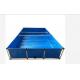 Rectangular 2500L Moveable PVC Tarpaulin Fish Pond Collapsible Fish Tank Diy Fish Pond