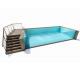Outdoor Clear Acrylic Prefabricated Swimming Pool with Customized Panel Thickness