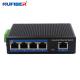 DC48V 5 Port Unmanaged Ethernet Switch , Poe Powered Unmanaged Switch