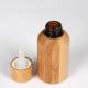 15ml 30ml 50ml Empty  Bamboo Cosmetic Essential Oil Glass Bottle Screaw Cap