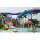 Open or Close Spiral Water Slide / Blue Raft Slide for Commercial Water Park Equipment