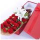 Flower Cardboard Gift Packaging Box  Red Color Shock Resistant