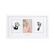 3 Windows Wooden Baby Hand and Footprint Photo Frame With Clean Touch Ink Pad