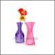 Promotional customed logo Eco Plastic fold desk portable flower vase home decor gift