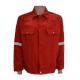 210gsm Twill Red Fire Resistant Jackets En11611 Cvc FR 100 Cotton Hi Vis Fr Winter Jacket