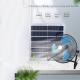 DC Solar Cell Portable Rechargeable Desktop Fan 12H LED Lamp Solar