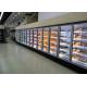 Ice Cream Display Wall Site Remote Multideck Fridge With Transparent Glass