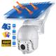 8W Solar Battery Powered 4G Solar Camera With Motion Detection Siren