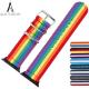 Watchband for apple watch LGBT Accesorios Pride Rainbow Belt Band Strap for iwatch 4/3/2/1 38 40 42 44mm Bracelet Pin Bu