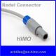 4pin lemo medical connector PAG.M0.4GL.AC39AZ blue,grey,red color