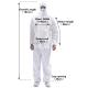 Waterproof Disposable Coveralls Dust Suits Microporous Infected Areas Applied