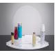 White Plastic Cosmetic Display Counter Custom Modern Design High Rigidity