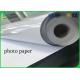 Roll 24 Inch 36 Inch Absorb Printing Ink One Side High Glossy Photo Paper