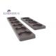 Six Holes Plastic Retail Packaging Boxes Deep Brown Opaque PS Chocolate Tray