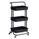 ISO Rolling Organizer Cart 3 Tier Storage Trolley On Wheels